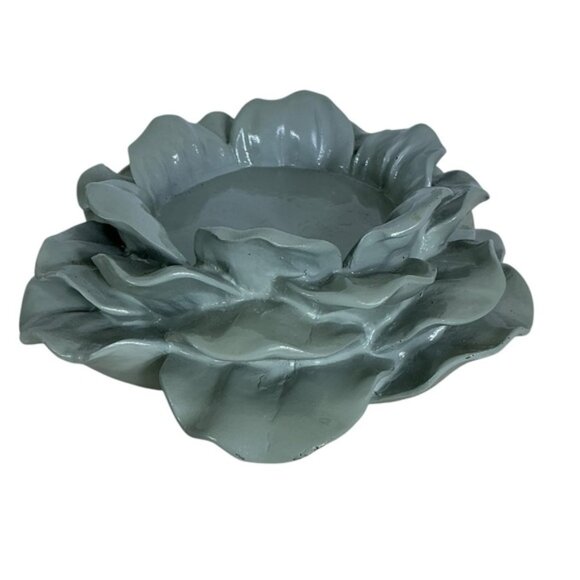 Artisan Ceramic Floral Candle Holders Green Pink Vintage Set of 2 NWOT - Picture 2 of 15